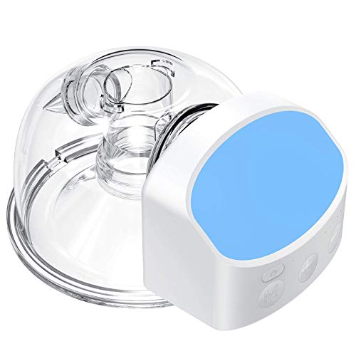 FEISIKE Wearable Electric Breast Pumps Update Version 2.0, 24mm Flange,Hands-Free Breastpump Wireless Portable Single Breastfeeding Pump,Massage Mode,More Comfortable Experience