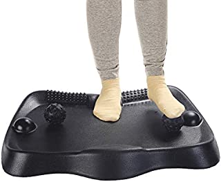 Standing Desk Mat, Anti Fatigue Floor Mat with 2 Massage Balls Ergonomic Standing Mat for Office Home Kitchen, Black