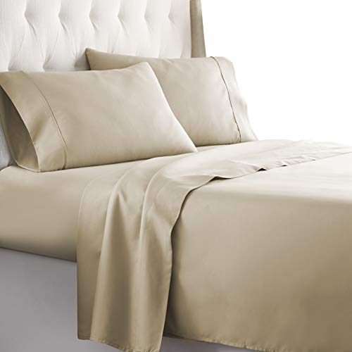 Hotel Luxury Bed Sheets Set 1800 Series Platinum Collection Softest Bedding, Deep Pocket,Wrinkle & Fade Resistant (King,Taupe)