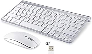 Wireless Keyboard and Mouse Compatible with iMac MacBook Windows Computer and Android Tablets