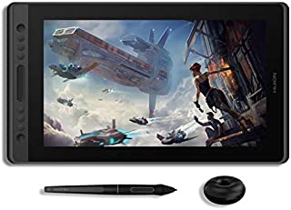 HUION KAMVAS Pro 16 Graphic Drawing Tablet with Screen Full-Laminated Graphics Monitor Pen Display with Battery-Free Stylus Tilt 8192 Pressure Sensitivity 6 Express Keys Touch Bar-15.6inch Pen Tablet