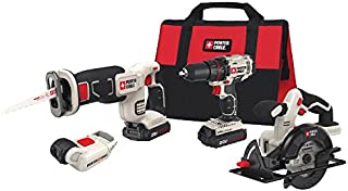 PORTER-CABLE Cordless Drill Combo Kit Power Tool, 4-Tool (PCCK616L4)