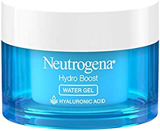 Neutrogena Hydro Boost Hyaluronic Acid Hydrating Daily Face Moisturizer for Dry Skin OilFree NonComedogenic DyeFree Face Lotion, Water Gel, Fragrance Free, 1.7 Ounce