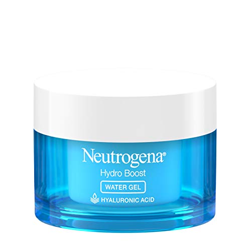 Neutrogena Hydro Boost Hyaluronic Acid Hydrating Daily Face Moisturizer for Dry Skin OilFree NonComedogenic DyeFree Face Lotion, Water Gel, Fragrance Free, 1.7 Ounce