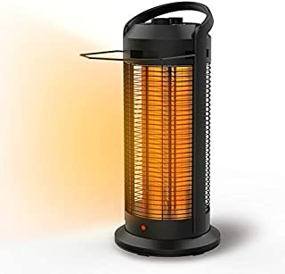 Electric infrared Heater, Oscillation Radiant Tower Heater Tip-Over and Overheat Protection 1500W Oscillation Adjustable 2 Heating Modes For Office and Home