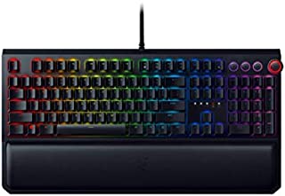 Razer BlackWidow Elite Mechanical Gaming Keyboard: Green Mechanical Switches - Tactile & Clicky - Chroma RGB Lighting - Magnetic Wrist Rest - Dedicated Media Keys & Dial - USB Passthrough