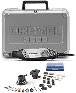 Dremel 3000-2/28 Variable Speed Rotary Tool Kit- 1 Attachments & 28 Accessories- Grinder, Sander, Polisher, Router, and Engraver- Perfect for Routing, Metal Cutting, Wood Carving, and Polishing