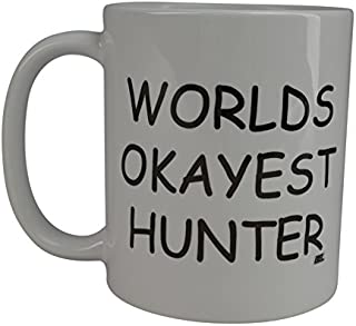 Rogue River Funny Coffee Mug Wolds Okayest Hunter Novelty Cup Great Gift Idea For Office Gag White Elephant Gift Humor Friend Who Likes Hunting (Hunter)