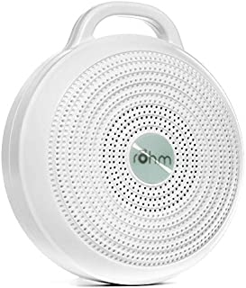 Yogasleep Rohm Portable White Noise Machine for Travel | 3 Soothing, Natural Sounds with Volume Control | Compact Sleep Therapy for Adults & Baby | USB Rechargeable | Lanyard for Easy Hanging