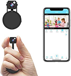 Mini Spy Camera WiFi, Relohas HD 1080P Spy Camera Wireless Hidden Live Streaming, Upgraded Night Vision/ Motion Activated Spy Cam Nanny Cam, Security Camera for Home and Outdoor (with Cell Phone APP)