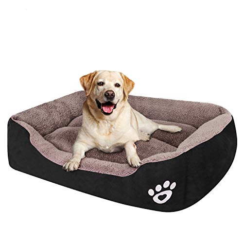 PUPPBUDD Dog Bed for Large Dogs Washable Comfortable Safety Pet Sofa Extra Firm Cotton Breathable for Medium and Small Dog Cat 8060cm Size XL L