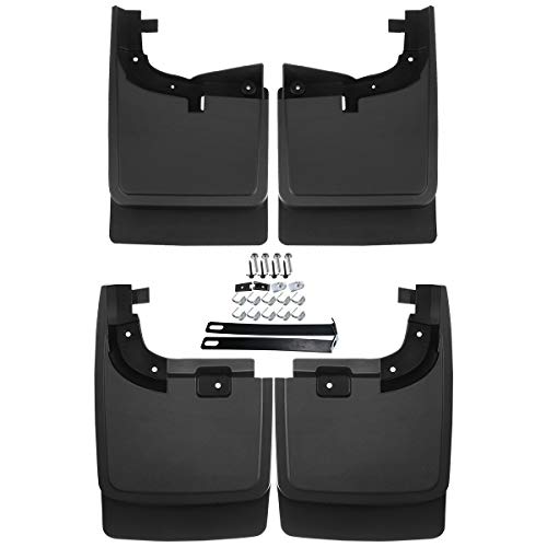 A-Premium Splash Guard Mud Flaps Replacement for Ford F-250 F-350 F-450 F-550 Super Duty 2017-2018 without Factory Fender Flares