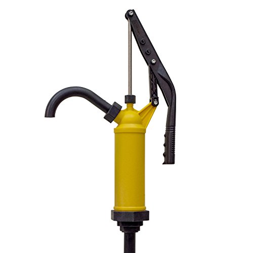 OEMTOOLS 24472 Fluid Pump/Siphon | Works in 15, 30, & 55 Gallon Drums with 1.25 Inch or 2 Inch NPT Bung | Pump Fluid, Oils, Chemicals, or Detergents from Large Storage Drums | Easy-to-Use Hand Pump