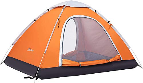 Ubon 2-3 Person Pop up Tent Instant Tent Light Backpacking Tent Beach,Orange