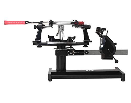 SIBOASI Sports S223 Tennis Stringing Machine Badminton Racket String Machine Portable Stringer Racquetball Stringing Tabletop Machine with Free Stringing Tools and Accessories