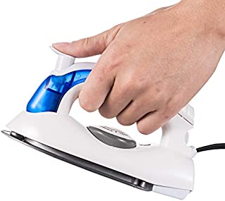 VICARKO Travel Mini Iron, Portable Steam Iron for Clothes, Handheld Steamer, Steam Iron, with Non-Stick Sole Plate, Steam Ironing and Dry Ironing, Fast Heated up, Detachable Water Tank, 700W