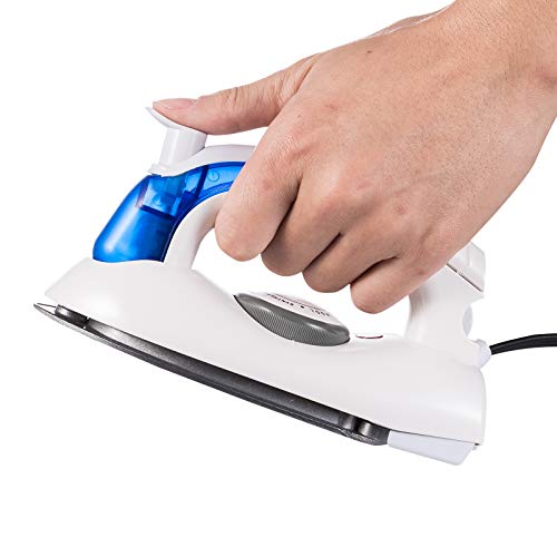 VICARKO Travel Mini Iron, Portable Steam Iron for Clothes, Handheld Steamer, Steam Iron, with Non-Stick Sole Plate, Steam Ironing and Dry Ironing, Fast Heated up, Detachable Water Tank, 700W