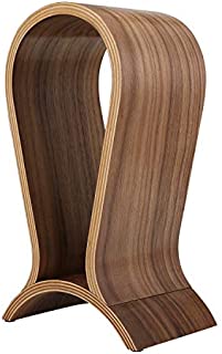 ONEGenug Headphone Stand Wood,Stand for Headphones,Walnut Finish Gaming Headphone Display for Sennheiser, Bose, Beats, Razer, AKG, Logitech, HyperX, Sony PS4 et.