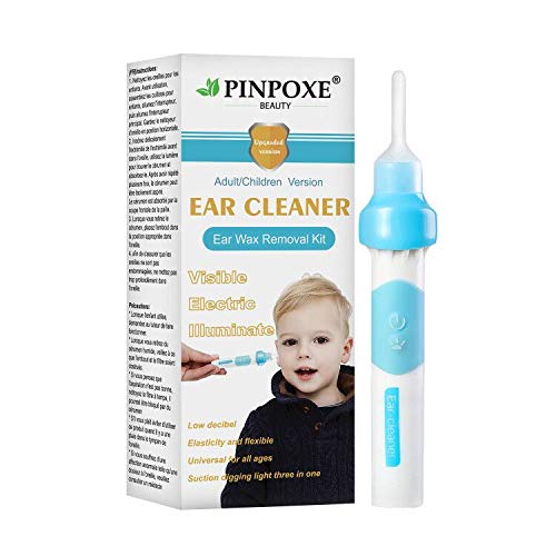 Ear Wax Removal Kit, Ear Cleaner, Portable Automatic Electric Vacuum Ear Wax, Ear Vacuum Cleaner Easy Earwax Remover Soft Prevent Ear-Pick Clean Tools Set, Safe and Comfortable for Adults Kids