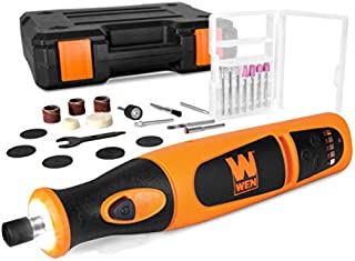 WEN 23072 Variable Speed Lithium-Ion Cordless Rotary Tool Kit with 24-Piece Accessory Set, Charger, and Carrying Case