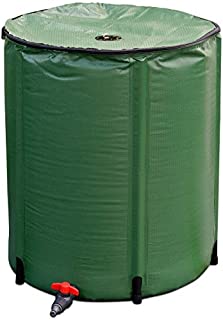 Goplus Portable Rain Barrel Water Collector Collapsible Tank w/Spigot Water Storage Container (53 Gallon)