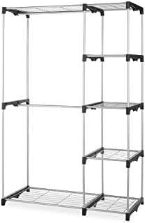 Whitmor Double Rod Freestanding Closet Heavy Duty Storage Organizer