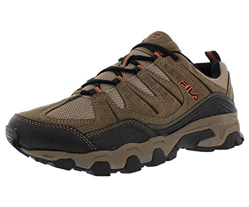 Fila Men's Outdoor Hiking Trail Running Athletic Shoes Brown/Orange (10)