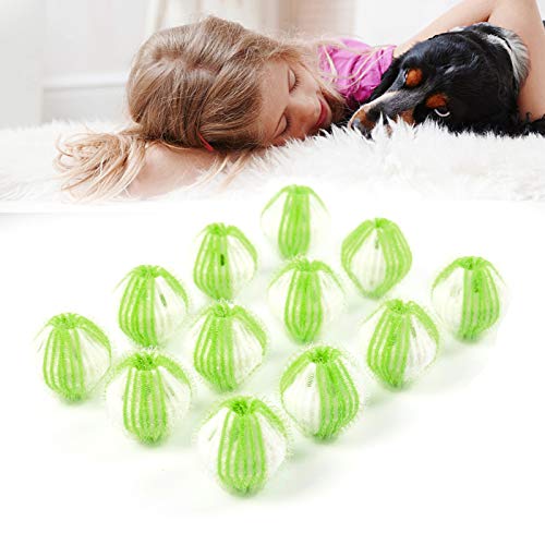 Upgraded Pet Hair Remover for Laundry-12 Pack Lint Remover Washing Balls Reusable Dryer Balls Washer from Dogs and Cats