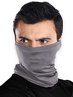 Cooling Neck Gaiter Face Mask - 12-in-1 Scarf & Head Cover/Wrap for Hot Summer Weather - UV Protection Running, Fishing & Hiking Bandana for Men & Women - Skin Cancer Foundation Recommended - UPF 50