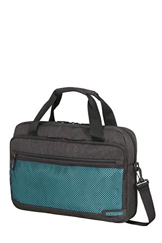 American Tourister Laptop Briefcases, Anthracite/Blue, L (44 cm - 13.5 L)