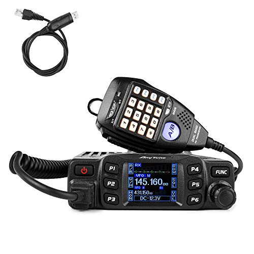 AnyTone AT-778UV Mobile Radio Transceiver Dual Band 25W VHF/UHF Vehicle Car Radio w/Cable