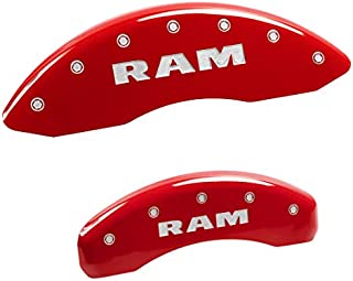 MGP Caliper Covers 55001SRAMRD'RAM' Engraved Caliper Cover with Red Powder Coat Finish and Silver Characters, (Set of 4)