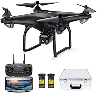 Potensic D58 Drone with 4K Camera for Adults, 5G WiFi HD Live Video, GPS Auto Return, RC Quadcopter for Adult, Portable Case, 2 Battery, Follow Me, Easy Selfie Beginner and Expert-Upgrade