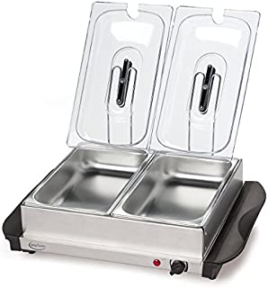 Betty Crocker Stainless Steel Buffet Server and Warming Tray, Silver - BC-2587CY