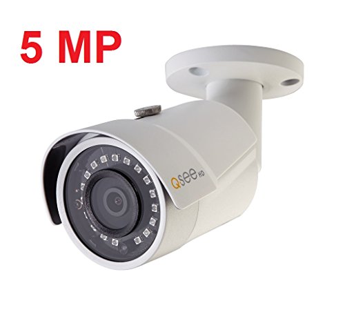 Q-See QCN8099B 5MP H.265 IP HD Bullet Security Camera 100 ft Night Vision