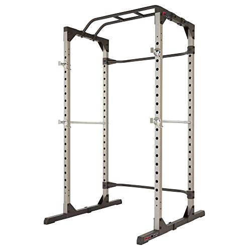 Fitness Reality 810XLT Super Max Power Cage | Optional Lat Pull-down Attachment and Adjustable Leg Hold-down | Power Cage Only