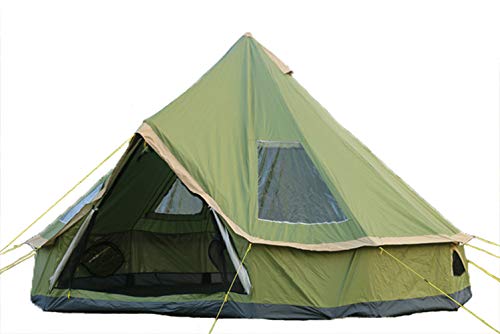 DANCHEL OUTDOOR Backpacking Lightweight Teepee Yurt 4M Roomy Tent Portable for Adults Family Camping 4000 Pro, 13.1ft