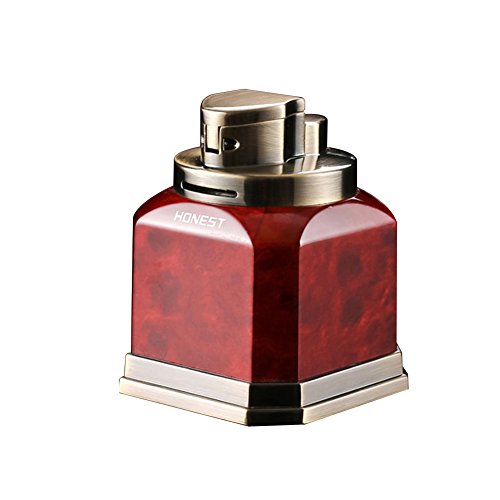 Honest Quad Torch Lighter Tabletop Refillable Butane Gas Red Flame Cigar Tobacco Lighter