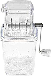 HOME-X Hand-Crank Ice Crusher, Ice-Maker Machine, Clear Ice Crusher for Home Use 9 1/2