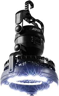 AGPtek 2-in-1 18 LED Camping Fan Lantern for Outdoor and Emergencies