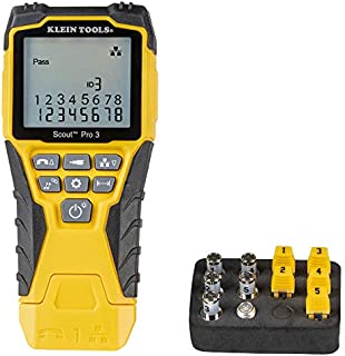 Klein Tools VDV501-851 Cable Tester Kit with Scout Pro 3 for Ethernet/Data, Coax/Video and Phone Cables, 5 Locator Remotes