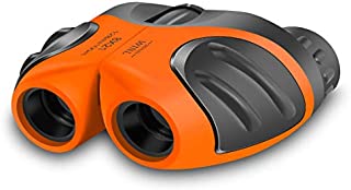 JRD&BS WINL Best Toys for 4-9 Year Old Boys,Toys Binoculars for Kids,8x21 Compact Telescope Boys Gifts 10 Years Old to Wildife and Theater,Gifts for Girls 8 Year Old(Orange)