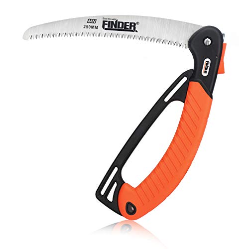 ENPOINT Folding Pruning Saw, Heavy Duty Carbon Steel Folding Hand Saw Portable Band Saw with 9 in Rugged Razor Blade Hacksaw for Fruit Tree Trimming Yard Garden Branches Pruning Craftsman Woodworking