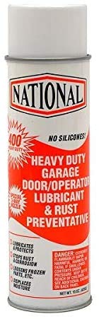 National 400-HD Orange Heavy Duty Garage Door Operator Lubricant & Rust Preventative 15oz Aerosol Orange NO Silicones