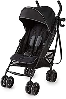 Summer 3Dlite+ Convenience Stroller, Matte Black  Lightweight Umbrella Stroller with Oversized Canopy, Extra-Large Storage and Compact Fold