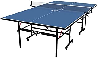 JOOLA Inside - Professional MDF Indoor Table Tennis Table with Quick Clamp Ping Pong Net and Post Set - 10 Minute Easy Assembly - Ping Pong Table with Single Player Playback Mode