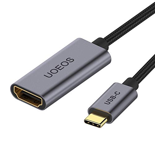 USB C to HDMI Adapter 4K Cable,uoeos USB 3.1 Type-C to HDMI Adapter Compatible with MacBook Pro HDMI to USB C Adapter(Female to Male)