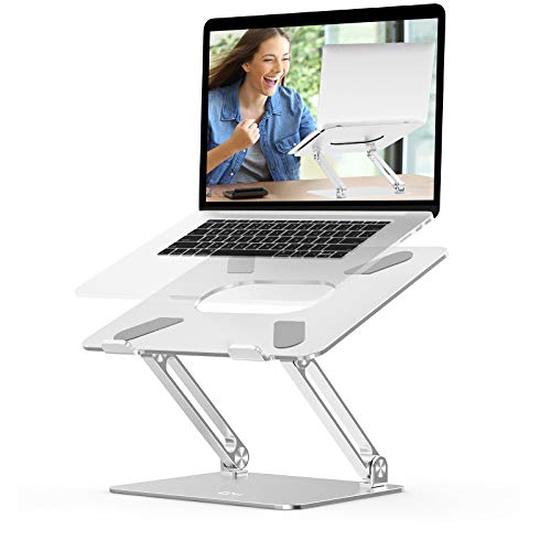 Laptop Stand, EPN Laptop Riser with Heat-Vent to Elevate Laptop, Adjustable Desktop Holder Compatible for MacBook Pro/Air, Surface Laptop, Dell XPS, HP, Samsung and Other 11-17 Inch Notebook