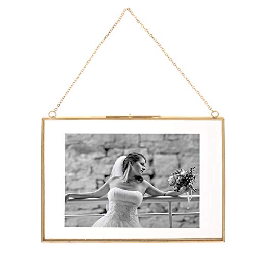 11 x 14 Picture Frames Made of Copper and High Definition Glass Display Pictures 8x10 or 11x14 for Wall mounting photo frame,Gold,Pack of 1 By Cq acrylic