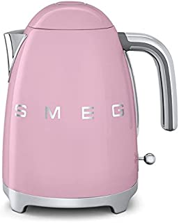 Smeg KLF01PKUS 50's Retro Style Aesthetic Electric Kettle, Pink